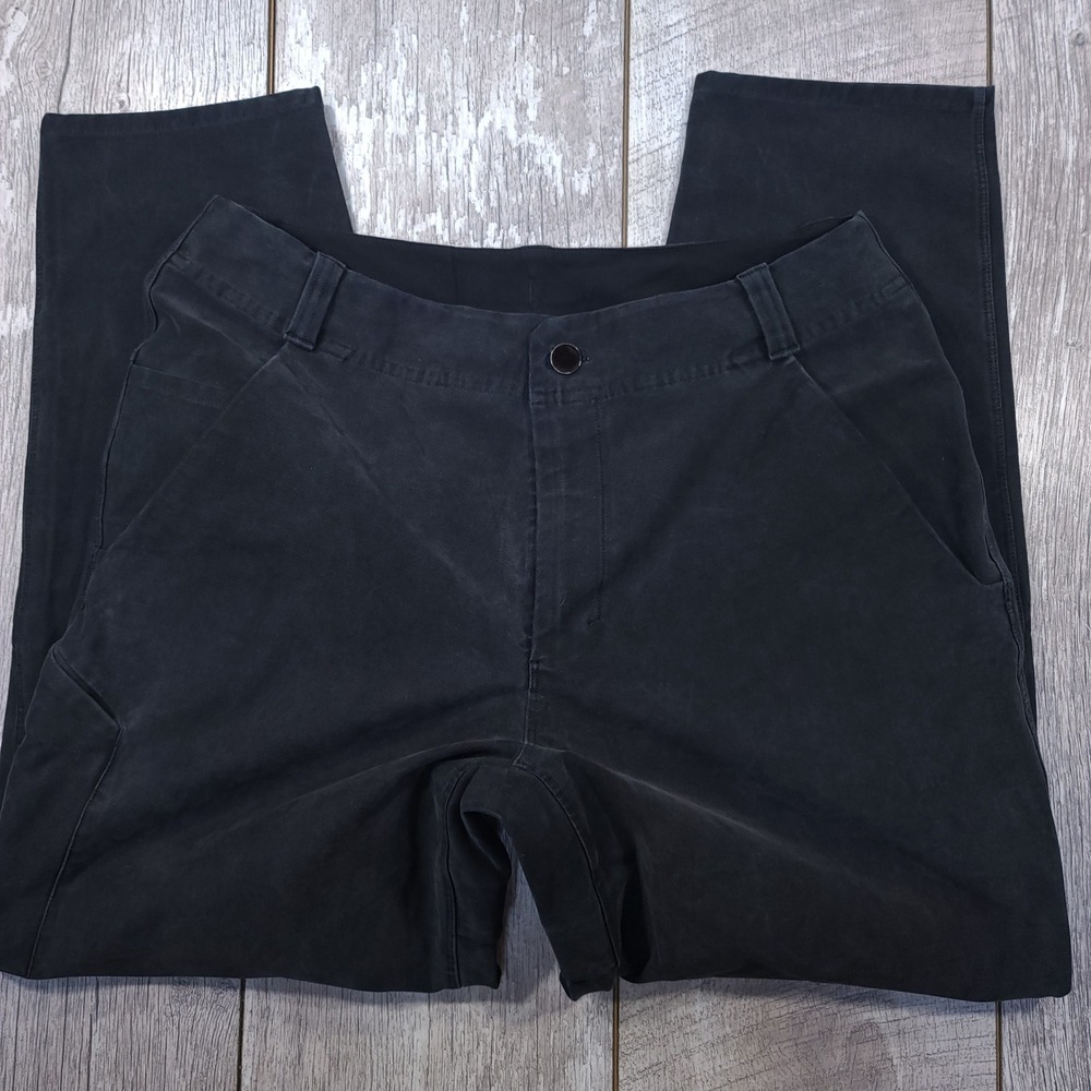 Lululemon Utilitech Carpenter Pants Men Size 32 Black Utility Casual Tapered - Picture 3 of 9